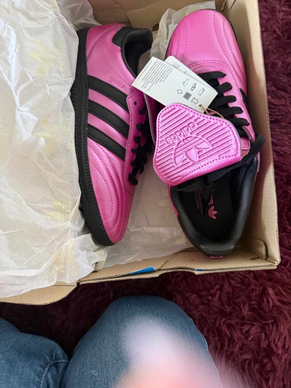 Adidas Metallic Fushia Samba LT - Picture 7 of 7